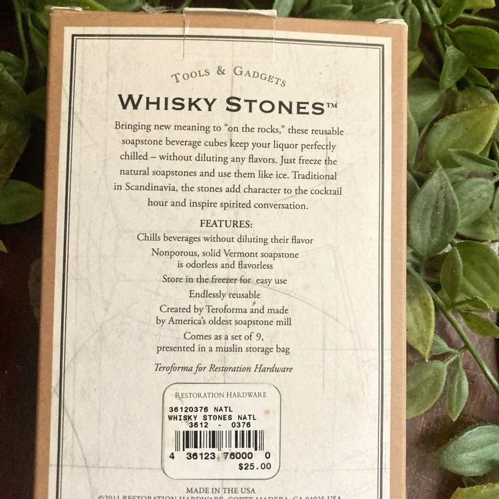 Rock Your Cocktails Whiskey Stones 9 NIB 2011